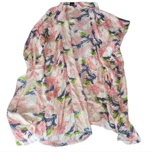 Saachi Floral Kimono Cardigan / Swim Cover Up